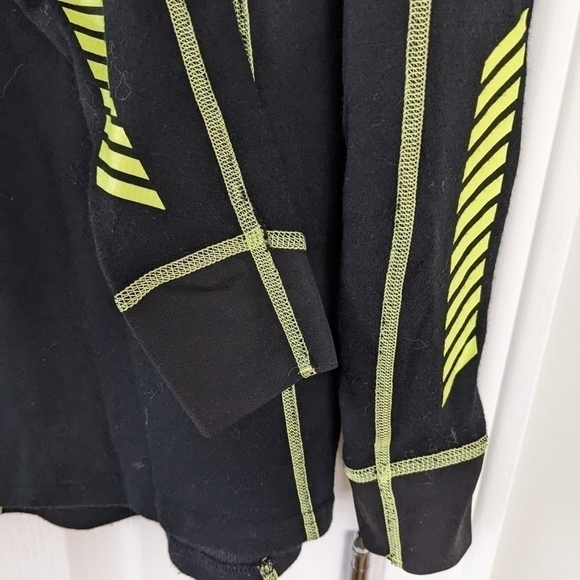 HELLY Hansen thermal shirt base layer ski layer black Medium @B6 - Picture 4 of 8